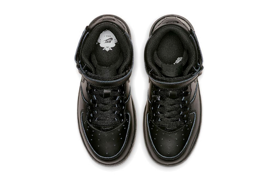 Фото № 4 с приближением к товару «‎Nike Force 1 Mid PS 'Black'»