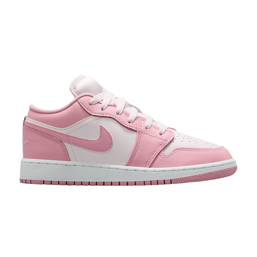 Фото № 1 с приближением к товару «‎Air Jordan 1 Low GS Medium Soft Pink/White/Pearl Pink»
