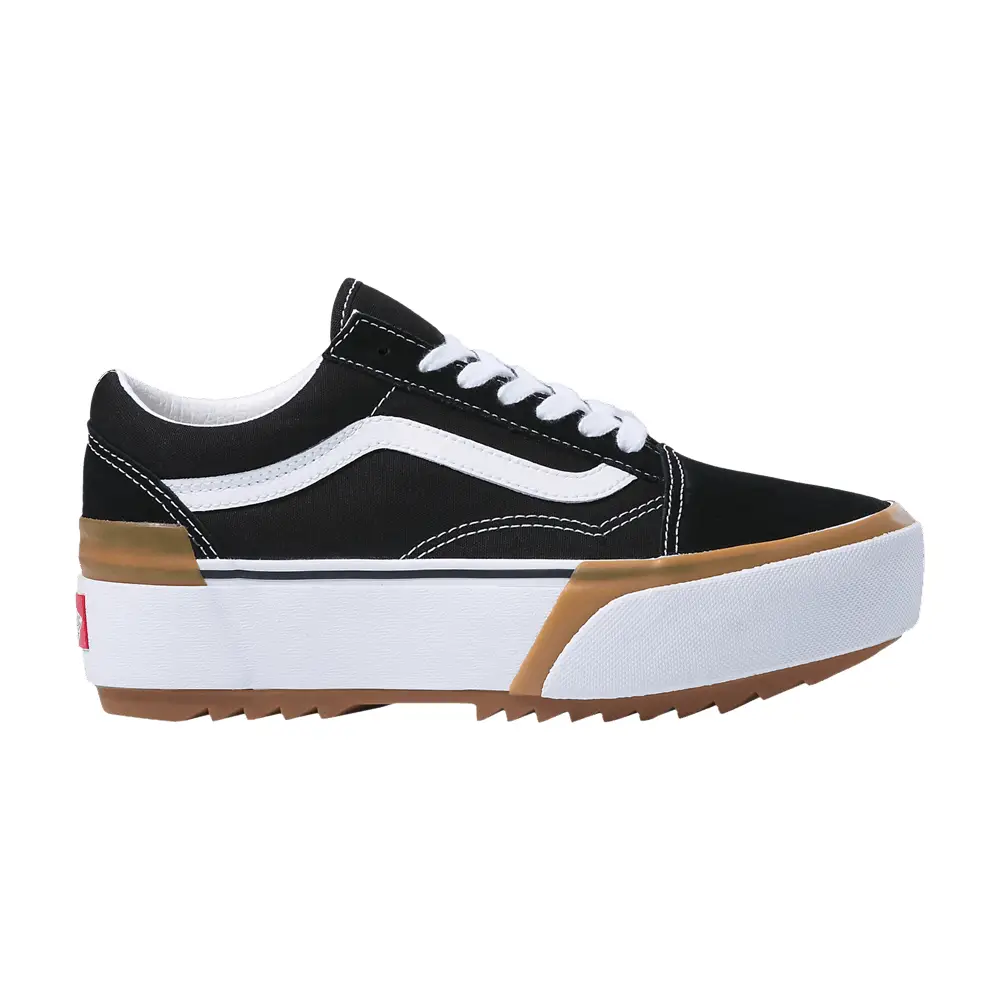 Vans Old Skool Stacked Black White Gum - 1