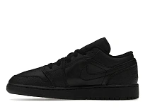 Фото № 3 с приближением к товару «‎Jordan 1 Low Tumbled Leather Black »
