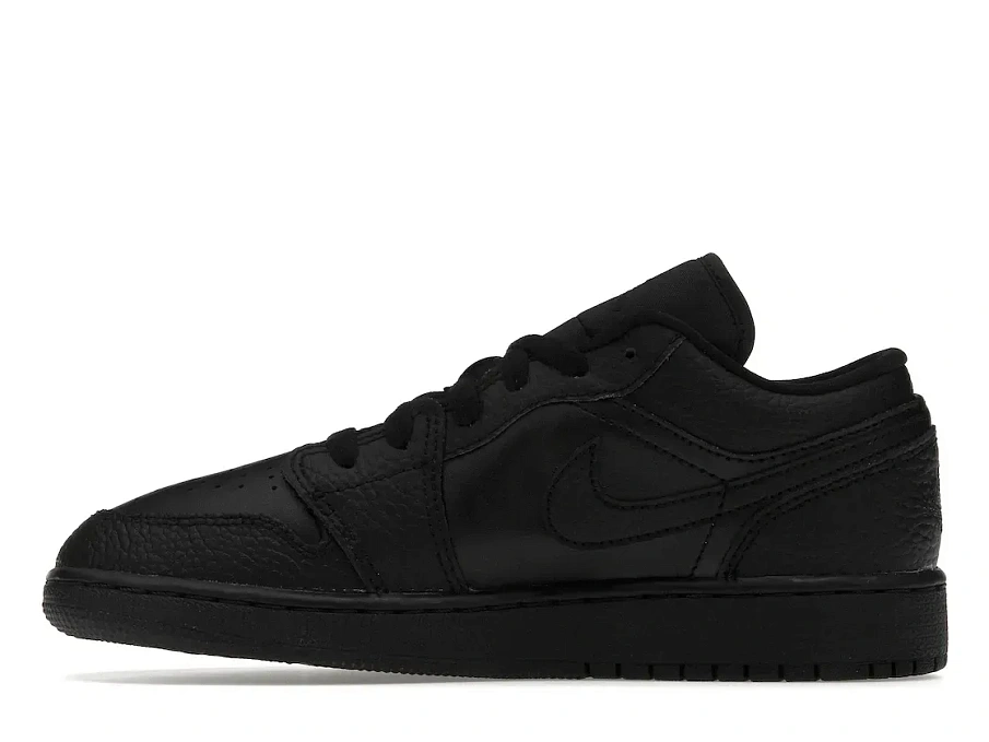 Фото № 3 с приближением к товару «‎Jordan 1 Low Tumbled Leather Black »