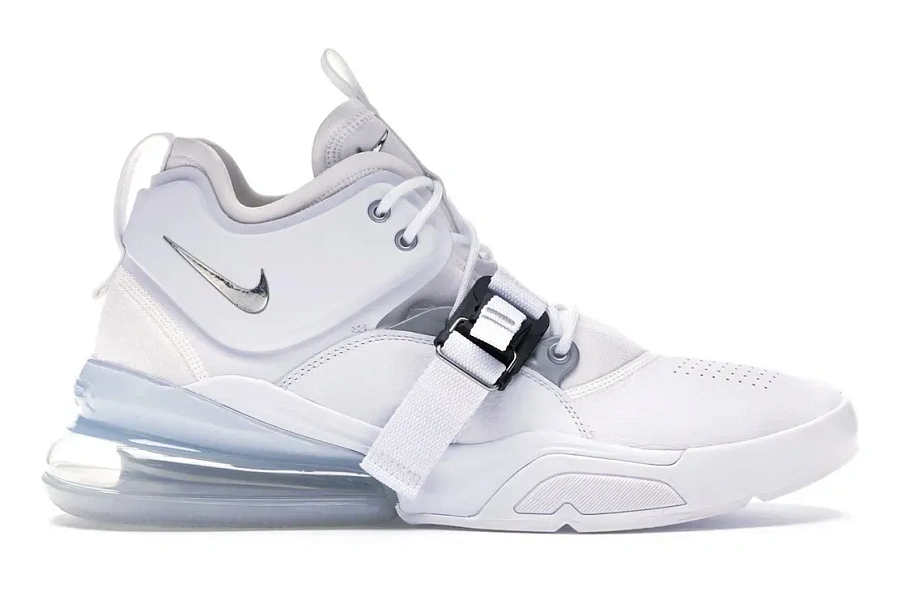 Фото № 1 с приближением к товару «‎Nike Air Force 270 White Metallic Silver»
