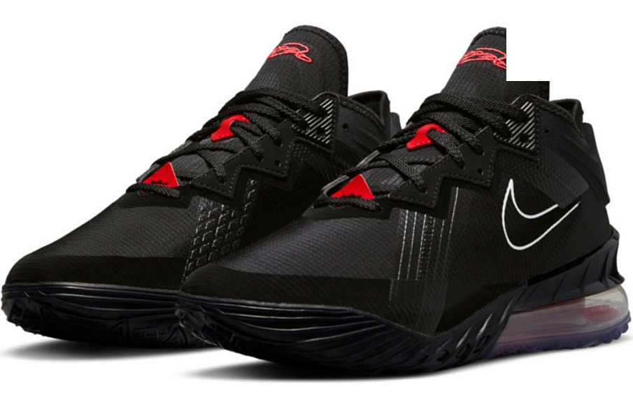 Фото № 3 с приближением к товару «‎Nike Lebron 18 Low Ep Domestic Edition Basketball Shoes BlackRed»