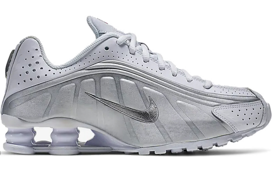 Фото № 2 с приближением к товару «‎Nike Shox R4 GS 'White Metallic Silver'»