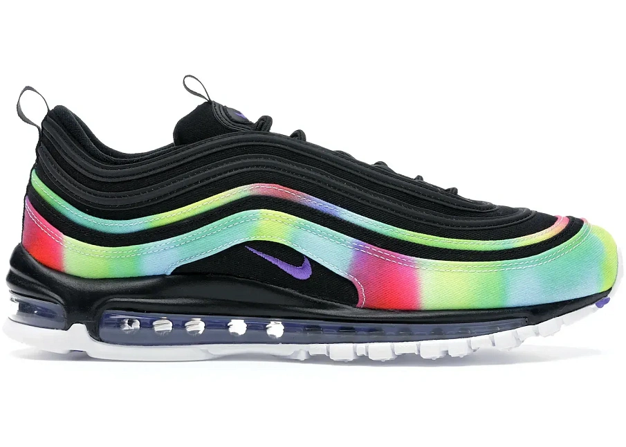 Фото № 1 с приближением к товару «‎Nike Air Max 97 Tie Dye Black»