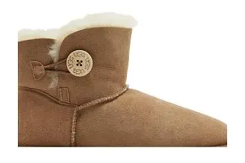 UGG Women's Mini Bailey Button 2 Boot Chestnut - 3