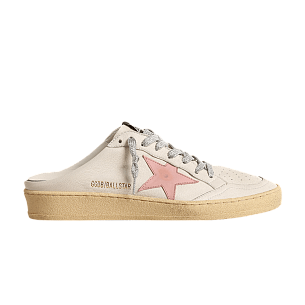Golden Goose Women's Ballstar Sabot White Old Rose