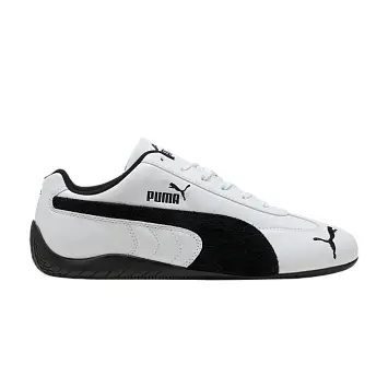 Puma Speedcat Leather White Black Suede Stripe - 1