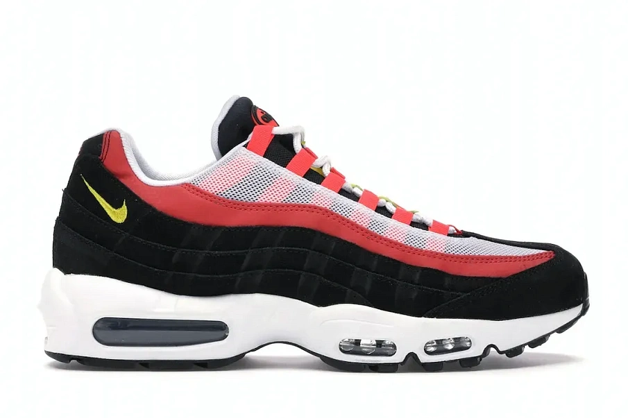 Фото № 1 с приближением к товару «‎Nike Air Max 95 Black Crimson Yellow»