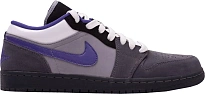 Фото № 1 с приближением к товару «‎Jordan 1 Phat Low Anthracite Varsity Purple»