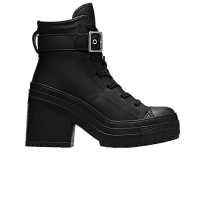 Фото № 1 с приближением к товару «‎Converse Chuck 70 De Luxe Heel Leather High Buckle - Triple Black»