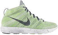 Фото № 1 с приближением к товару «‎Nike Lunar Flyknit Chukka Wolf Grey Electric Green»