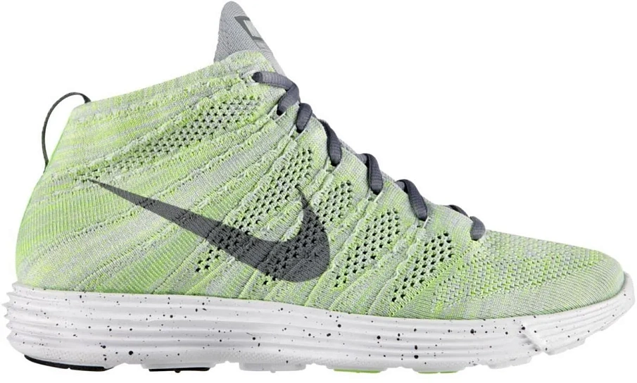 Фото № 1 с приближением к товару «‎Nike Lunar Flyknit Chukka Wolf Grey Electric Green»