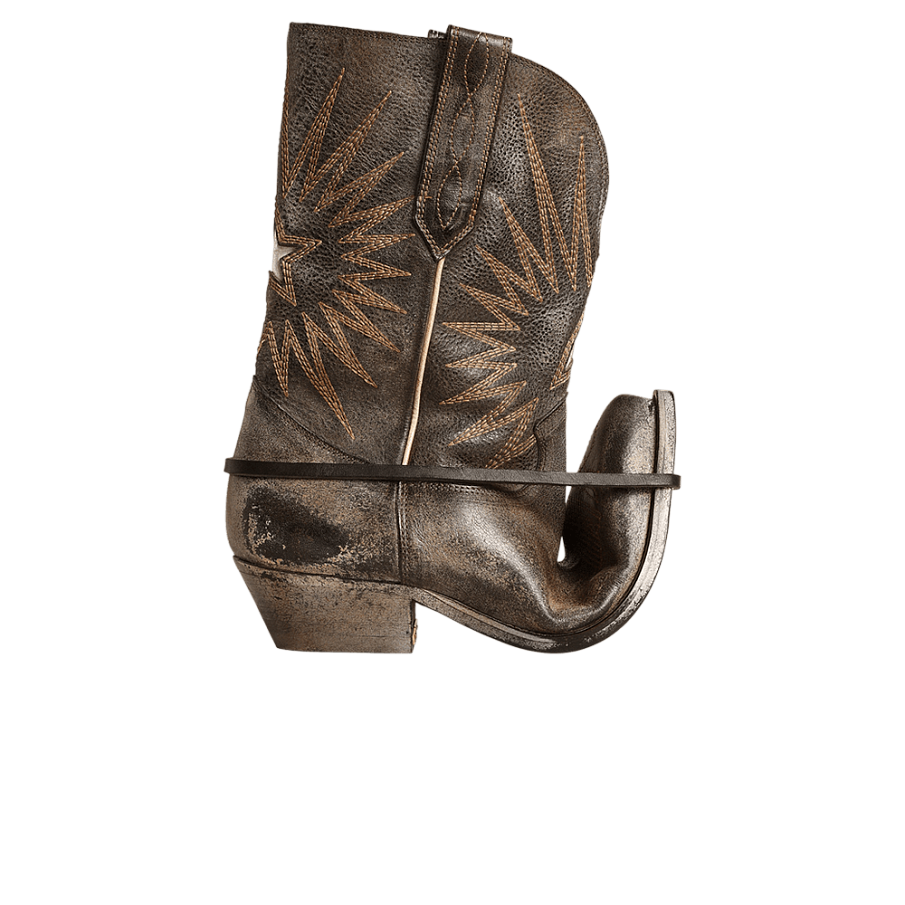 Фото № 1 с приближением к товару «‎Golden Goose Women's Low Wish Star Boot Black Ecru Silver»