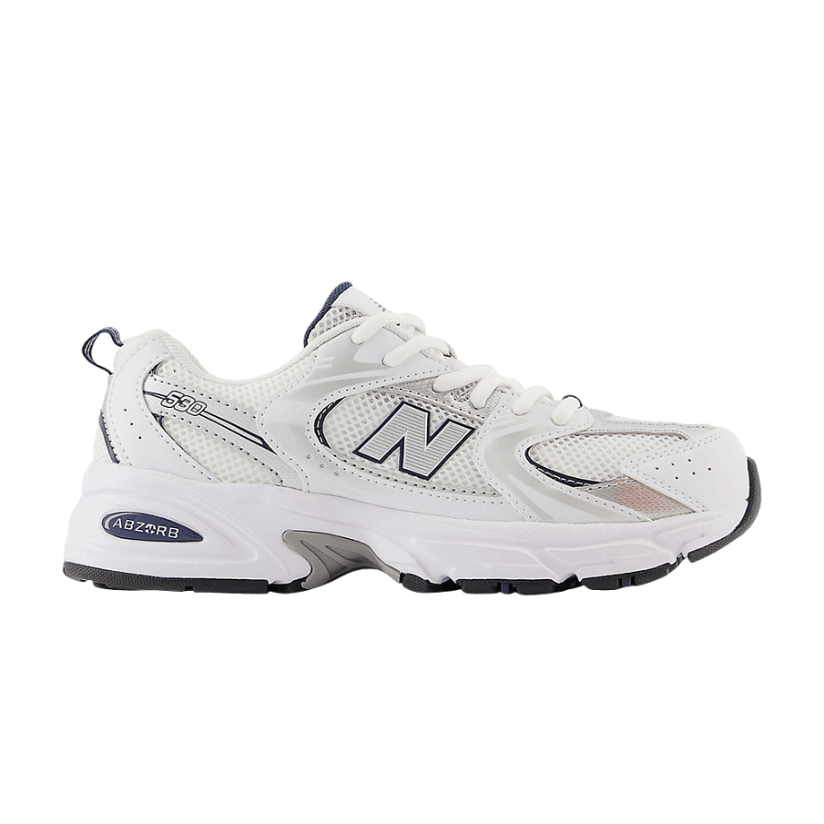 Фото № 1 с приближением к товару «‎New Balance 530 Big Kid White Natural Indigo»