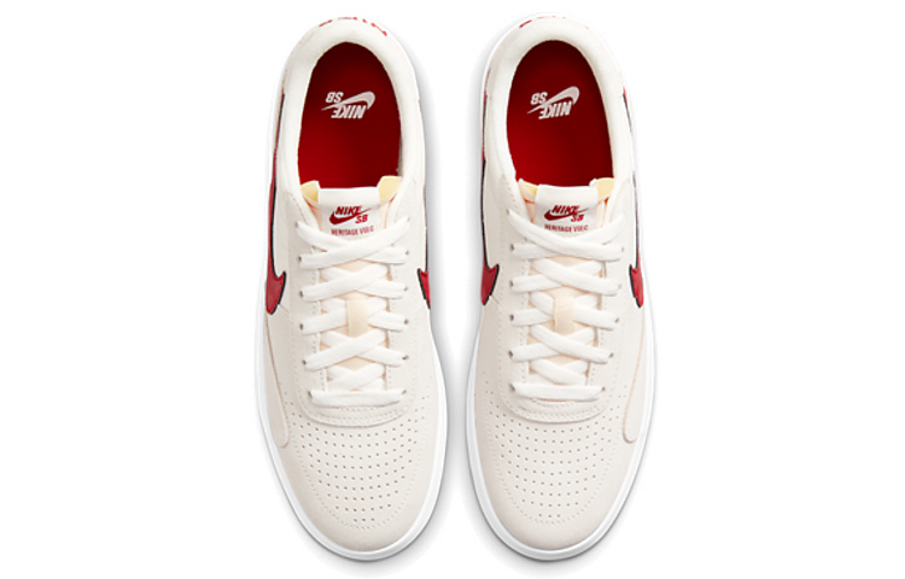 Фото № 4 с приближением к товару «‎Nike SB Heritage Vulc Sneakers IvoryRed»
