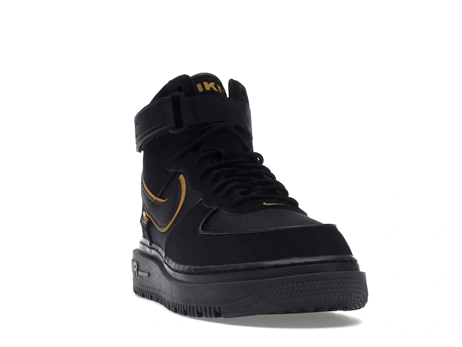 Фото № 2 с приближением к товару «‎Nike Air Force 1 Boot Cordura Black Gold»