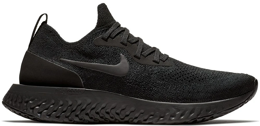 Фото № 1 с приближением к товару «‎Nike Epic React Flyknit Triple Black »