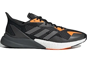 adidas X9000L3 Black Grey Signal Orange