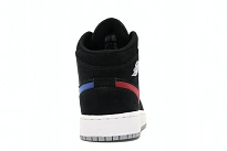 Фото № 4 с приближением к товару «‎Jordan 1 Mid Multi-Color Swoosh Black »
