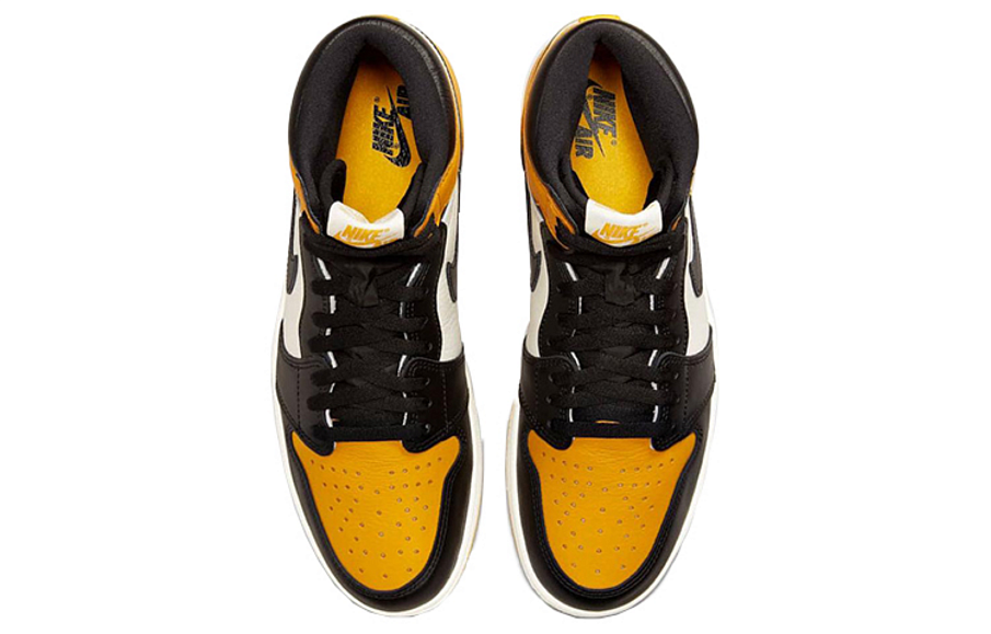 Фото № 4 с приближением к товару «‎Nike Air Jordan 1 Retro High OG Vintage basketball shoes Taxi»