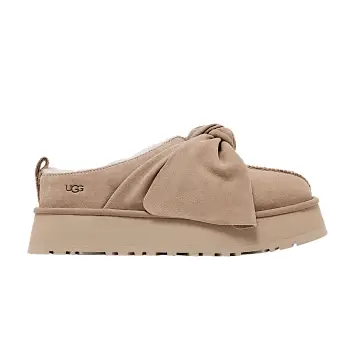 UGG Women's Platform Slip-On Bow Slipper Sand - 1