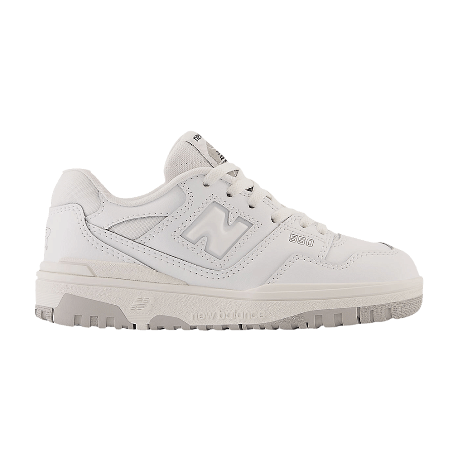 Фото № 1 с приближением к товару «‎New Balance 550 Little Kid White Grey»