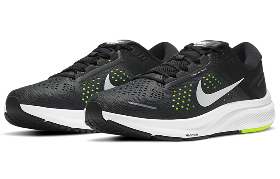 Фото № 3 с приближением к товару «‎Nike Air Zoom Structure 23 BlackWhiteGreen»