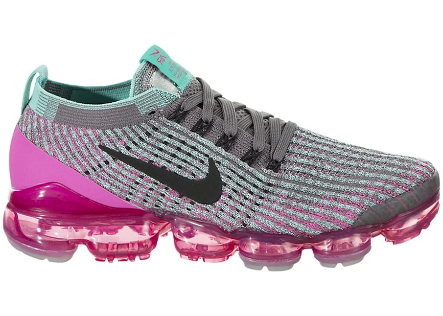 Фото № 1 с приближением к товару «‎Nike Air VaporMax Flyknit 3 Gunsmoke Fuchsia »