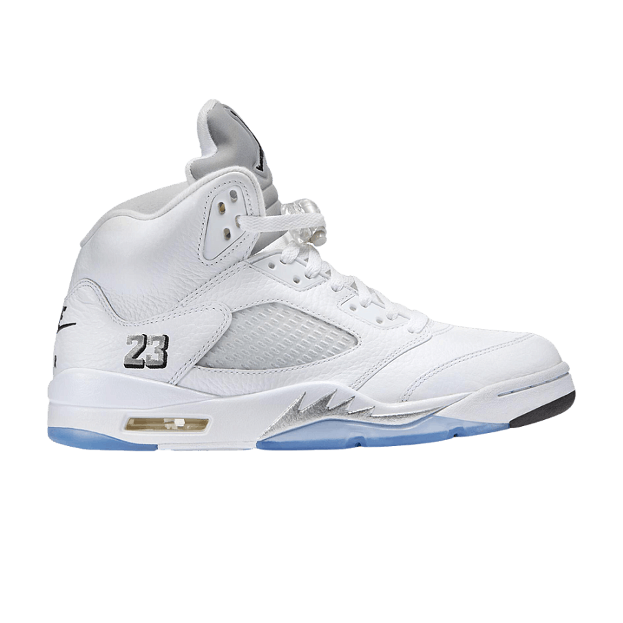 Фото № 1 с приближением к товару «‎Air Jordan 5 Retro White Metallic 2026»