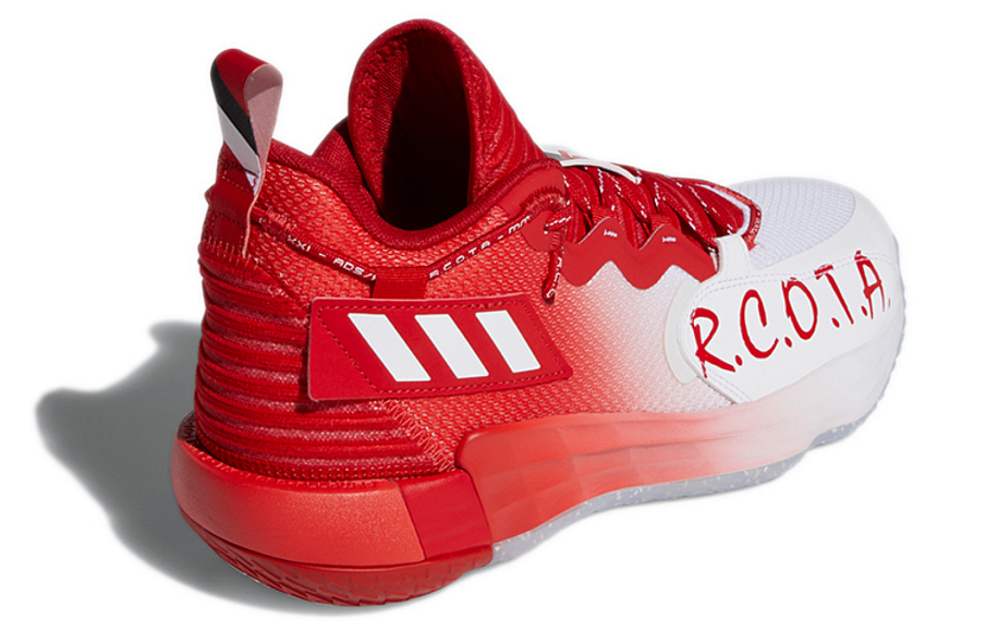Фото № 4 с приближением к товару «‎adidas Dame 7 Basketball Shoes RedWhite»