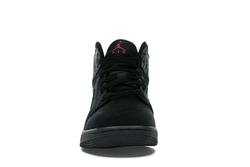 Jordan 1 Mid Black Rush Pink White Splatter (555112-001) - 2