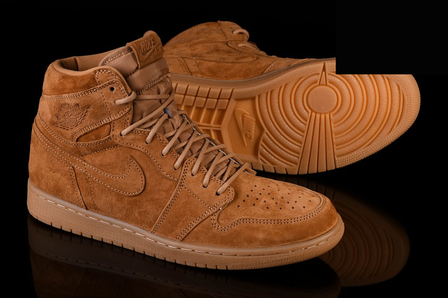 Фото № 1 с приближением к товару «‎Nike Air Jordan 1 Retro OG Wheat »