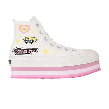 The Powerpuff Girls x Converse Chuck Taylor All Star Chunkyline High GS White Pink - 1