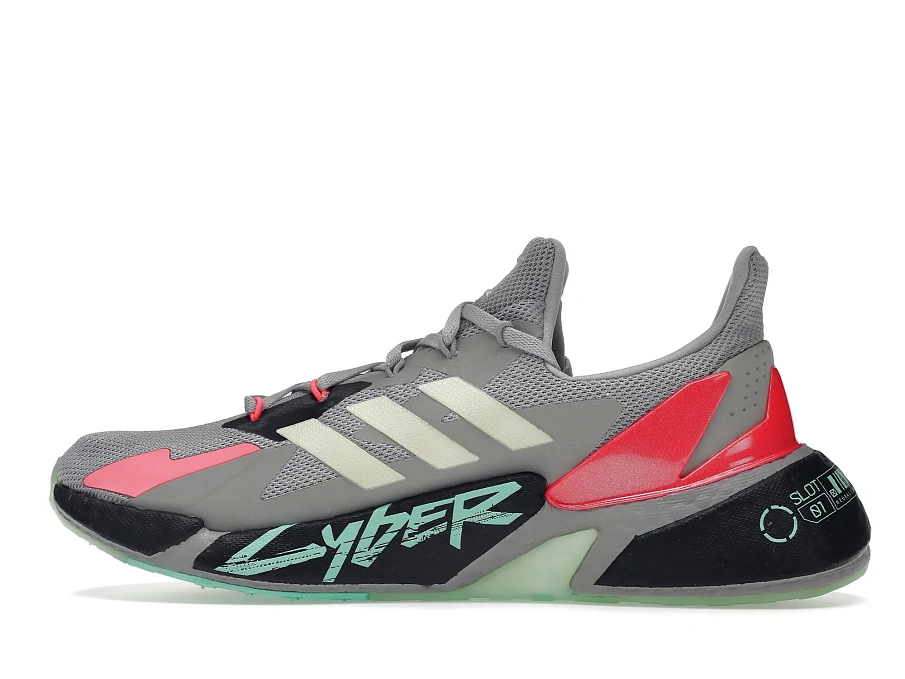 Фото № 5 с приближением к товару «‎adidas X9000L4 Cyberpunk 2077 Grey Yellow Zest Pink»