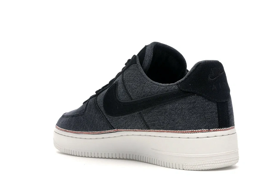 Фото № 6 с приближением к товару «‎Nike Air Force 1 Low 3x1 Denim Black»