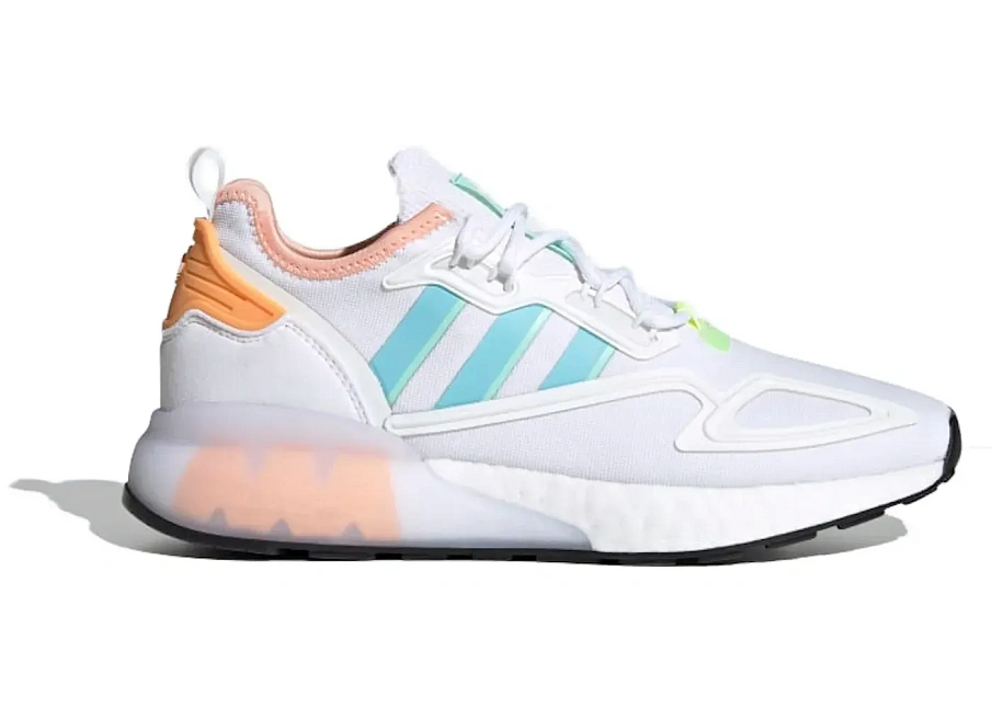 Фото № 1 с приближением к товару «‎adidas ZX 2K Boost White Hazy Sky Pink »