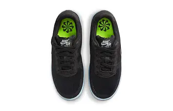 Nike Air Force 1 Crater Flyknit GS 'Black Chambray Blue' (DH3375-001) - 6