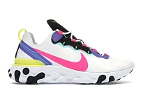 Фото № 1 с приближением к товару «‎Nike React Element 55 White Psychic Purple Hyper Pink»
