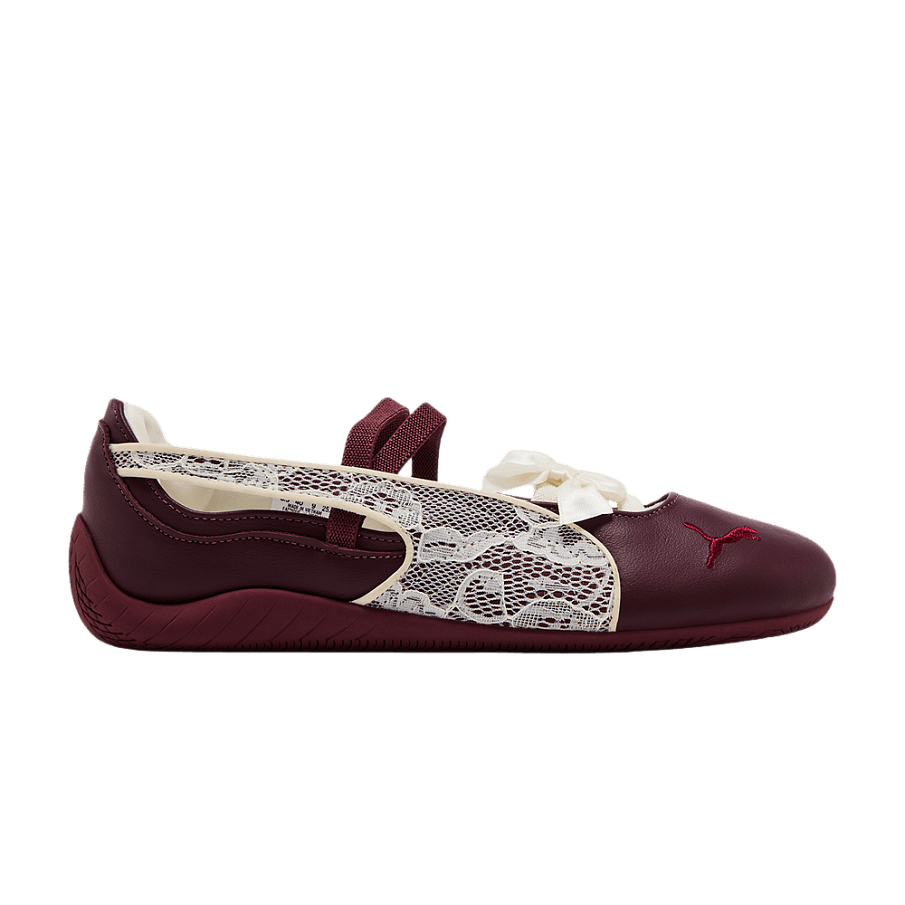 Фото № 1 с приближением к товару «‎Puma Women's Speedcat Ballet Lace Ruby Shimmer Frosted Ivory»
