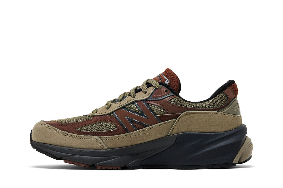 Фото № 4 с приближением к товару «‎Teddy Santis x New Balance 990v6 Made in USA Dark Camo Rich Oak»