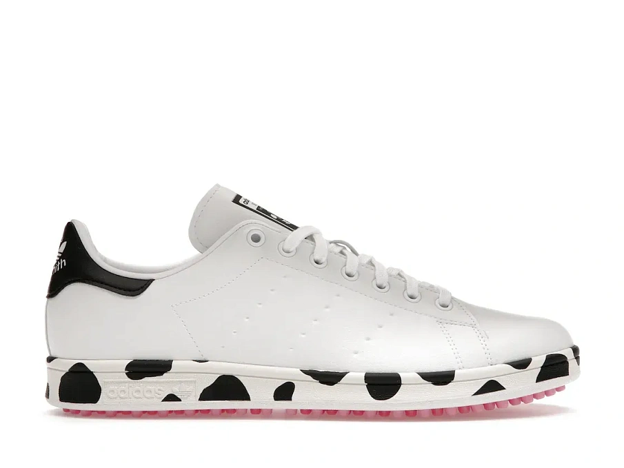 Фото № 1 с приближением к товару «‎Stan Smith Primegreen LE Spikeless Golf Cow Print»