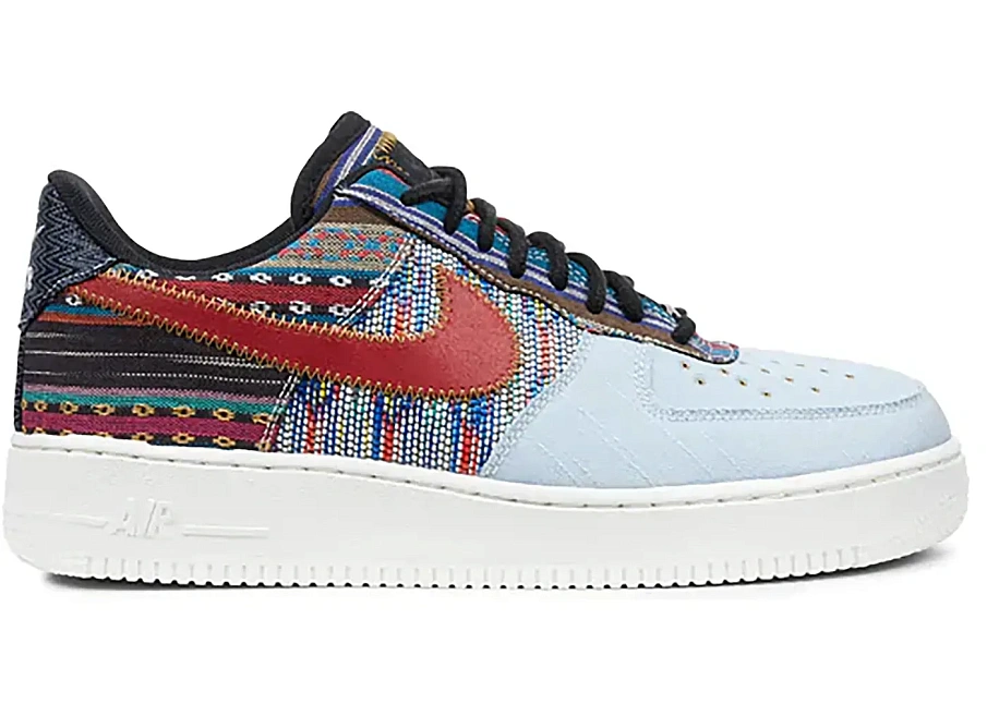 Фото № 1 с приближением к товару «‎Nike Air Force 1 Low Afro Punk Light Armory Blue»