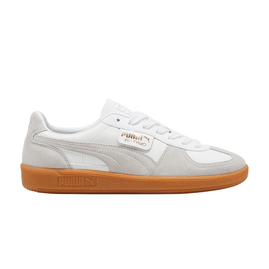 Фото № 1 с приближением к товару «‎Puma Palermo Leather White Glacial Grey Gum»