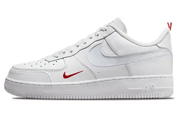 Nike Air Force 1 Low Sneakers WhiteRed - 1