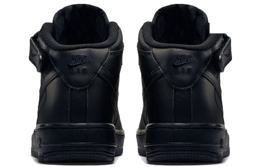 Фото № 4 с приближением к товару «‎Nike Air Force 1 Mid Gs 'Black'»