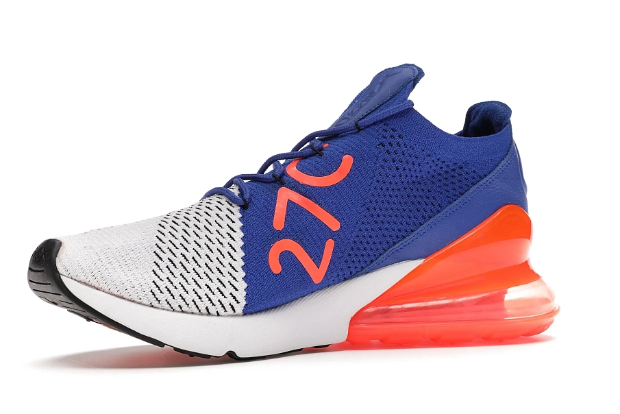 Фото № 3 с приближением к товару «‎Nike Air Max 270 Flyknit Racer Blue Total Crimson»