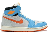 Фото № 1 с приближением к товару «‎Jordan 1 High Zoom Air CMFT 2 Royal Pulse Alpha Orange»