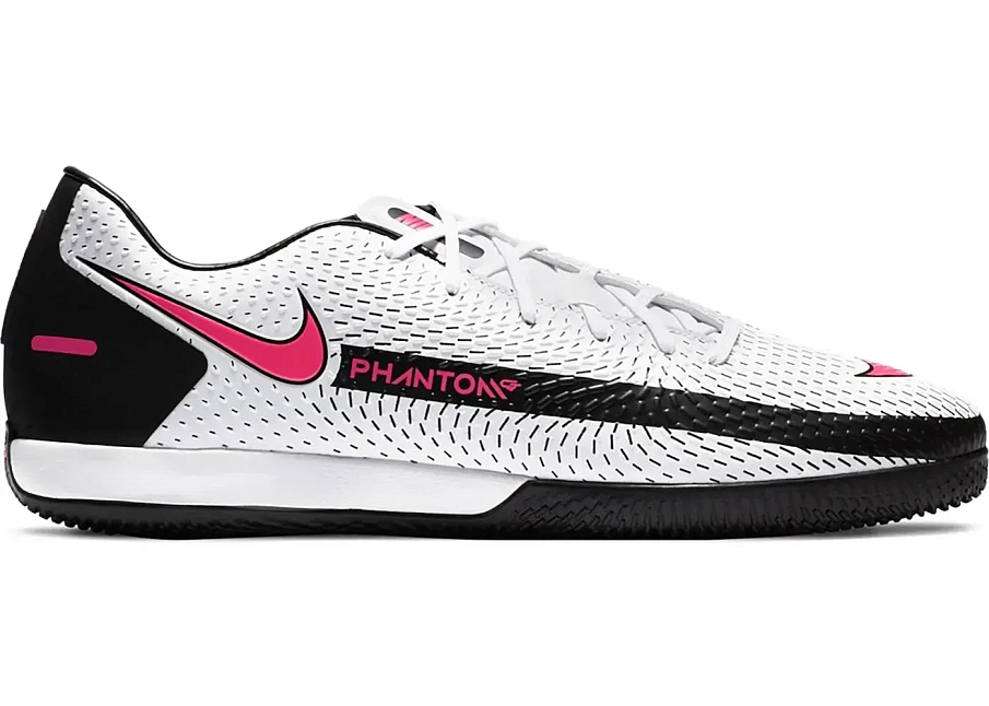 Фото № 1 с приближением к товару «‎Nike Phantom GT Academy IC White Black Pink Blast»