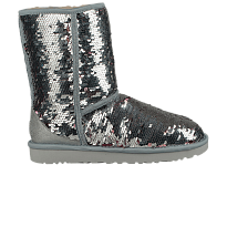 Фото № 1 с приближением к товару «‎UGG Women's Classic Short Boot Sequin - Silver»